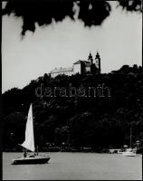 cca 1970 Tihany, A Tihanyi Apátság. 3 db igényes, nagyméretű fotó 30x24 cm