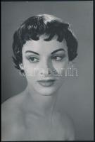 cca 1950 Michele Seigneuret, French Ballet Danser, Maurice Bejart pecséttel jelzett, publikálásra előkészített színészfotó / Actress original photo marked.