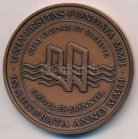 Fritz Mihály (1947-) DN "Andrássy Gyula Budapesti Német Nyelvű Egyetem" Br emlékérem erede...