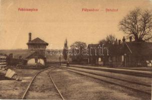 Fehértemplom, Ung. Weisskirchen, Bela Crkva; vasútállomás / Bahnhof / railway station  (EB)