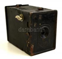 Agfa box fényképezőgép, szíj nélkül, sérülésekkel