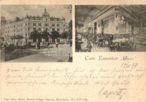 1897 (Vorläufer!) Graz, Cafe Kaiserhof, interior