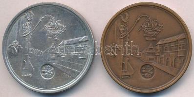 Kovács Dezső (1921-) 1971. "MÉE II. Vándorgyűlése - Győr - Pannonhalma" Ag és Br emlékérem...