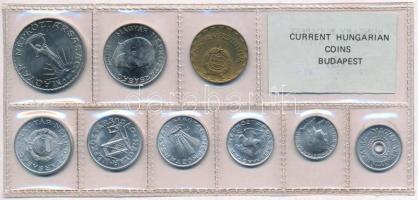 1981. 2f-10Ft (9xklf) érmés forgalmi sor fóliatokban T:1 Adamo FO14