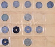 Albumnyi vegyes magyar fémpénz gyűjtemény a pengő és forint időszakból, néhány ritkább dátummal T:1-...
