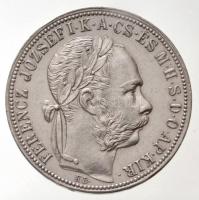 1889KB 1Ft Ag "Ferenc József / Barokk címer" Körmöcbánya T:1-
Hungary 1889KB 1 Forint Ag ...