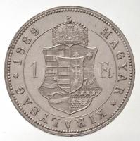 1889KB 1Ft Ag "Ferenc József / Barokk címer" Körmöcbánya T:1-
Hungary 1889KB 1 Forint Ag ...