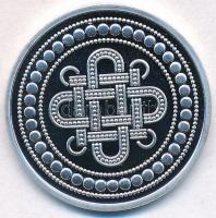 Ifj. Szlávics László (1959-) DN "Szent Korona emlékérem" részben aranyozott, peremén jelze...