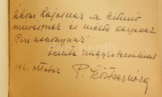 P. Szörtsey Nóra: Szonettek. Dedikált! Bp., 1940. Bagó ny