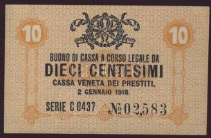 Olaszország/Velence/osztrák-magyar megszállás 1918. 10c T:I