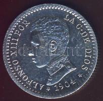 Spanyolország 1904. 50c Ag T:1/2