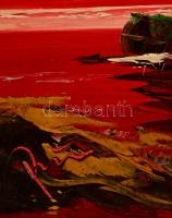 Plesnivy Károly (1930-1984): Tenger. Olaj, vászon, jelzett, keretben, 50×70 cm