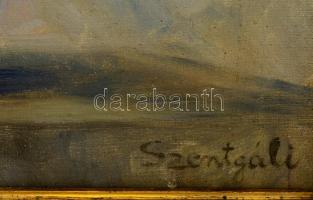 Szentgáli Antalné (?-?): Virágcsendélet. Olaj, vászon, keretben, 60×58 cm