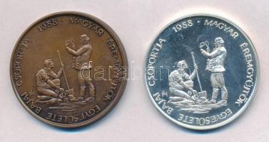 Lapis András (1942-) 1988. "Telcs Ede / Magyar Éremgyűjtők Egyesülete Bajai Csoportja" Ag ...