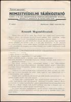 1944 Nemzetvédelmi tájékoztató Kossuth Lajos különszáma. 22p