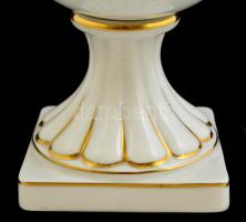 Herendi csipkebogyó mintás füles váza, kézzel festett, jelzett, hibátlan, m: 25 cm