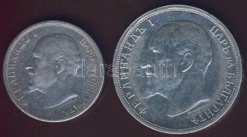 Bulgária 1912. 50s Ag T:2/2+ + 1913. 1L Ag T:2/2-