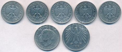 NSZK 1950-1975. 1M (5xklf) + 2M + 5M T:2
FRG 1950-1975. 1 Mark (5xdiff) + 2 Mark + 5 Mark C:XF