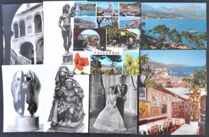 Kb. 200 db MODERN külföldi városképes lap / Cca. 200 modern European town-view postcards