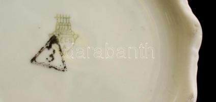 Zsolnay kávés kanna, matricás, jelzett, foltos, m: 16 cm