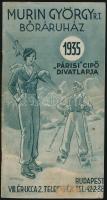 1935-37 Murin György bőráruházának két képes cipő katalógusa, Tartalmas, gazdag képanyaggal kb 60p