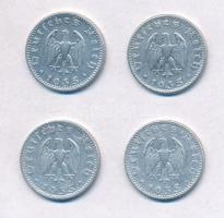 Német Harmadik Birodalom 1935. 50pf Al (4xklf) T:2
German Third Reich 1935. 50 Pfennig Al (4xdiff) ...