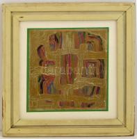 Vígh 94 jelzéssel. Kompozíció. Olaj, vászon, Jelzett. 30x30 cm Üvegezett keretben