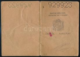 1928 Fényképes magyar útlevél osztrák vízummal Hungarian passport