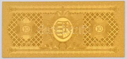 DN 10Ft aranyozott bankjegy replika T:I