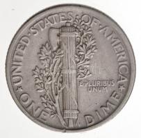 Amerikai Egyesült Államok 1917. 1D Ag "Mercury" T:2 kis ph.
USA 1917. Dime Ag "Mercu...