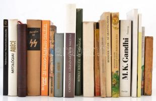 Nagy vegyes könyvtétel, számos érdekes kötet különféle témákban: gasztronómia, utazás, történelem, s...