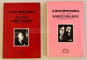 Alexandra Rachmanova 2 műve: Házaság a vörös viharban. Szerelem, Cseka, halál. Bp., 1990. Kelenföld kiadó.