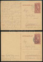 1940-1944 10 db munkaszolgálatos tábori lap különböző városokból