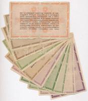 1946. 10db-os vegyes adópengő bankjegy tétel T:III,III-