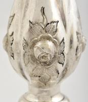 Antik ezüst (Ag.) gyertyatartó, jelzett (1814 Bécs),  m:33 cm, nettó:405 g