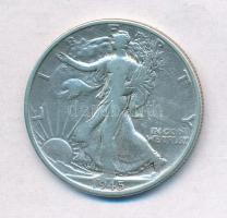 Amerikai Egyesül Államok 1945S 1/2$ Ag Walking Liberty T:2-,3 USA 1945S 1/2 Dollar Ag Walking Liberty C:VF,F Krause KM#142
