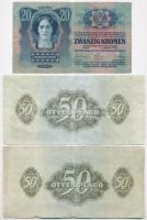 9db-os vegyes pengő és adópengő bankjegy tétel T:III,III-