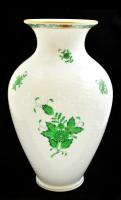 Herendi Apponyi mintás porcelán váza, kézzel festett, jelzett, hibátlan, m: 24 cm