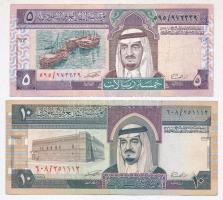Szaúd-Arábia 2003(?) 5R + 10R T:III Saudi Arabia 2003(?) 5 Riyals + 10 Riyals C:F