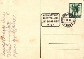 1938 Der ewige Jude, grosse politische Schau in der Nordwestbahnhalle in Wien / The Eternal Jew. Pol...