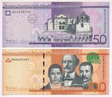 Dominikai Köztársaság 2015. 50P + 100P T:III Dominican Republic 2015. 50 Pesos + 100 Pesos C:F