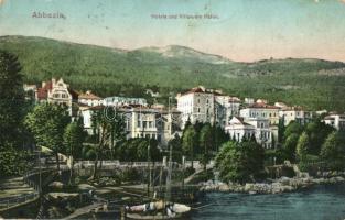 Abbazia, Hotels und Villen am Hafen