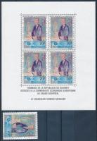 Konrad Adenauer's death stamp + block, Konrad Adenauer halála bélyeg + blokk