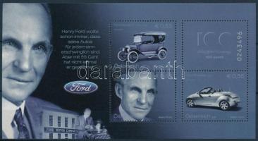 A Ford automobil 100. évfordulója blokk, Centenary of Ford automobile block