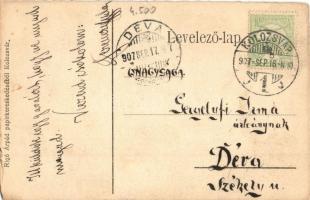 1907 Hungarian art postcard. Letter from  the artist s: Ferenczy Gyula