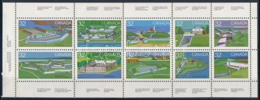 Kanadaiak napja, Erődök (I.) bélyegfüzetlap, Canadian Day, Fortress (I) stamp-booklet sheet