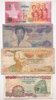 Ghána 1978-2010. 1C-2000C 7db különböző bankjegy T:I-,II,III Ghana 1978-2010. 1 Cedi - 2000 Cedis 7pcs of different banknotes C:AU,XF,F