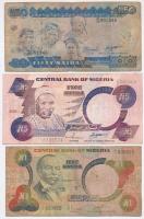 Vegyes 6db-os nigériai és biafrai bankjegy tétel, különböző darabokkal T:I-III 6pcs of various Nigerian and Biafran banknotes, all different C:UNC-F
