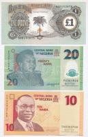 Vegyes 6db-os nigériai és biafrai bankjegy tétel, különböző darabokkal T:I-III
6pcs of various Nige...