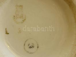 Zsolnay porcelán bögre, 2 db, jelzett, kopásnyomokkal